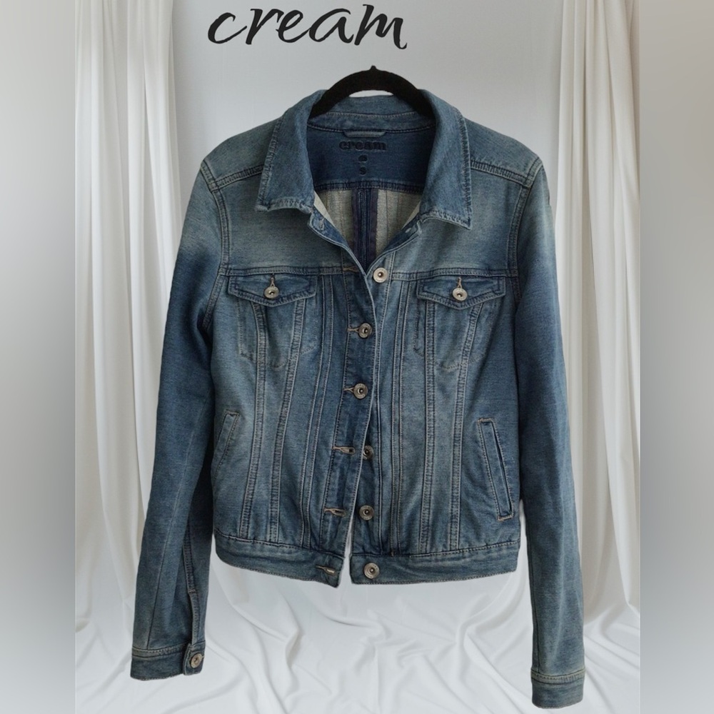 Denim🧥Blue Jacket « cream »
